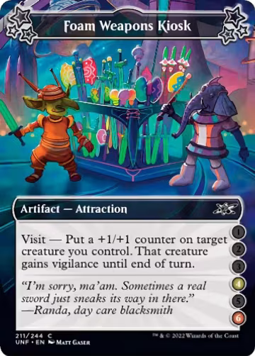 Foam Weapons Kiosk (4-6) (211), Unfinity — Magic card price