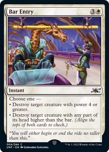 Bar Entry (4), Unfinity — Magic card price