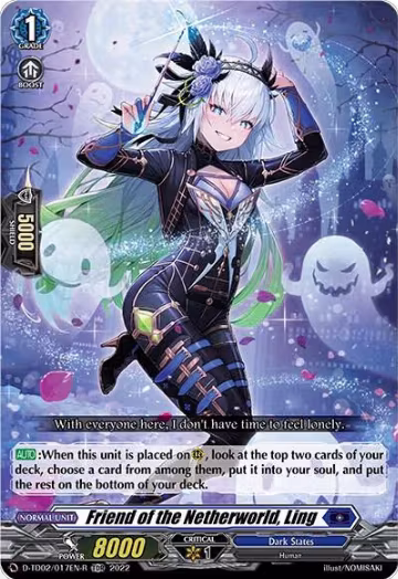 Friend of the Netherworld, Ling (Foil) (D-TD02/017EN-R), D-TD02: Michiru Hazama -Demonic Jewel Dragon of the Four Flames- — Vanguard card price