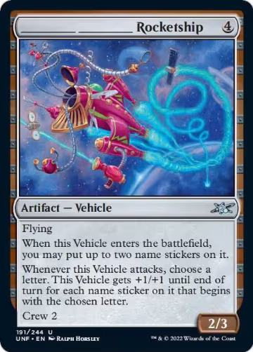 _______ _______ Rocketship (191), Unfinity — Magic card price