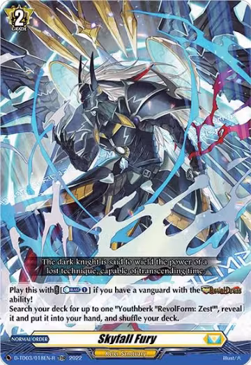 Skyfall Fury (Foil) (D-TD03/018EN-R), D-TD03: Raika Koshiba -Skyfall Executors- — Vanguard card price