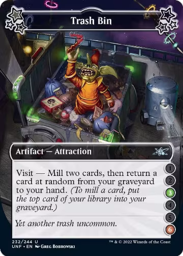 Trash Bin (3-6) (232), Unfinity — Magic card price