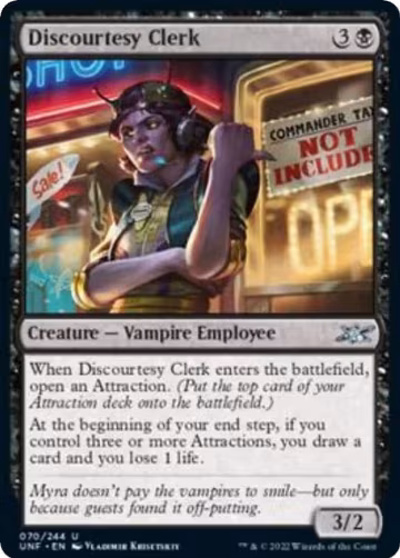 Discourtesy Clerk (70), Unfinity — Magic card price
