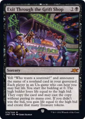 Exit Through the Grift Shop (74), Unfinity — Magic card price