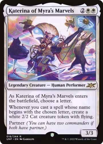 Katerina of Myra's Marvels (16), Unfinity — Magic card price