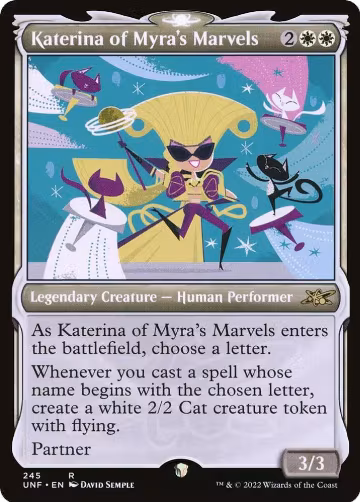 Katerina of Myra's Marvels (Showcase) (245), Unfinity — Magic card price