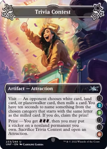 Trivia Contest (2-3-6) (233), Unfinity — Magic card price