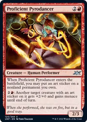 Proficient Pyrodancer (120), Unfinity — Magic card price