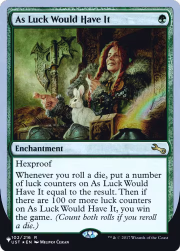 As Luck Would Have It (102/216), The List Reprints — Magic card price