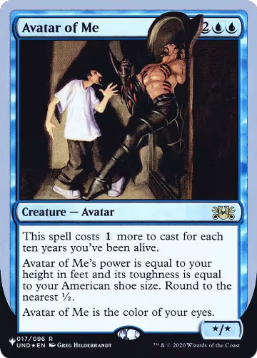Avatar of Me (017/096), The List Reprints — Magic card price