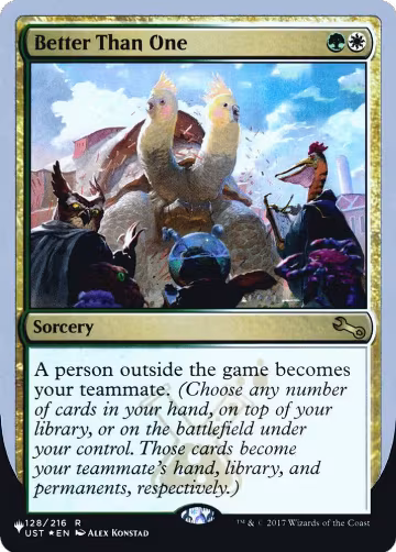 Better Than One (128/216), The List Reprints — Magic card price