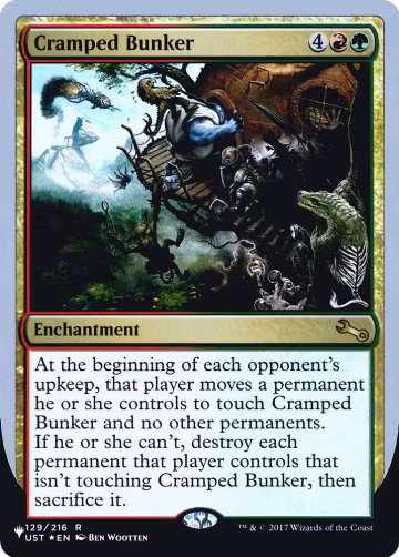 Cramped Bunker (129/216), The List Reprints — Magic card price