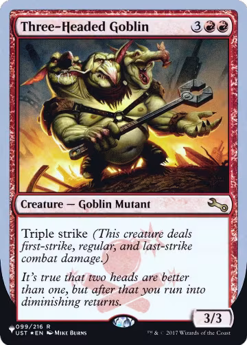 Three-Headed Goblin (099/216), The List Reprints — Magic card price