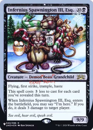 Infernius Spawnington III, Esq. (040/096), The List Reprints — Magic card price