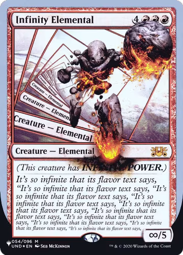 Infinity Elemental (054/096), The List Reprints — Magic card price