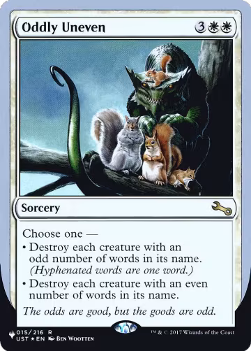 Oddly Uneven (015/216), The List Reprints — Magic card price