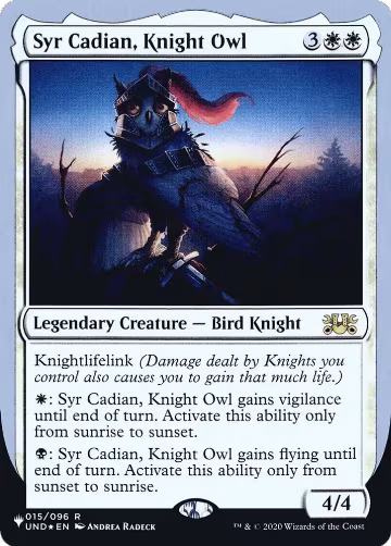 Syr Cadian, Knight Owl (015/096), The List Reprints — Magic card price