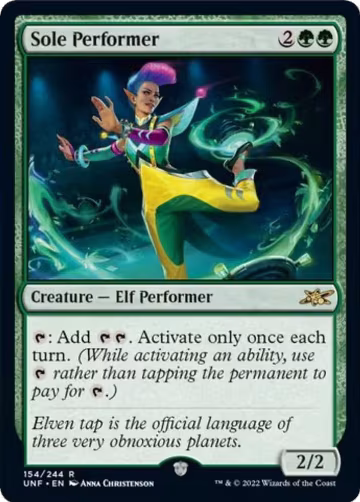Sole Performer (154), Unfinity — Magic card price