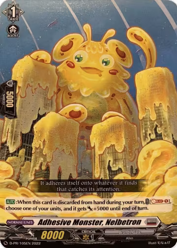 Adhesive Monster, Nelbetron (D-PR/105EN), D Promo Cards — Vanguard card price