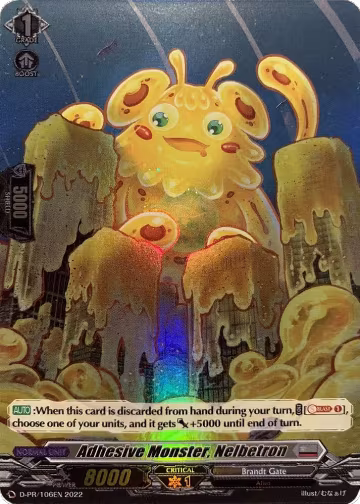 Adhesive Monster, Nelbetron (Foil) (D-PR/106EN), D Promo Cards — Vanguard card price
