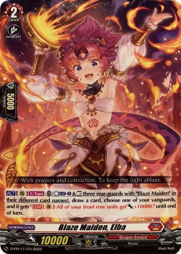 Blaze Maiden, Elba (111) (D-PR/111EN), D Promo Cards — Vanguard card price