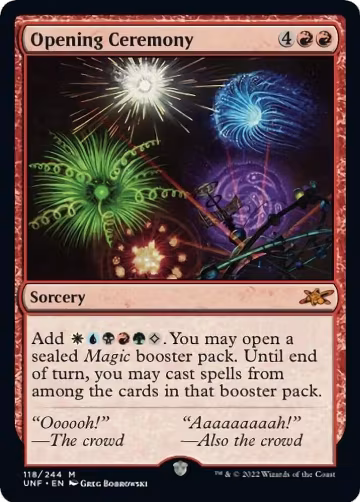 Opening Ceremony (118), Unfinity — Magic card price