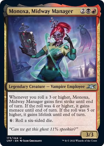 Monoxa, Midway Manager (173), Unfinity — Magic card price