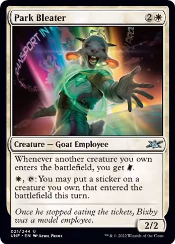 Park Bleater (21), Unfinity — Magic card price