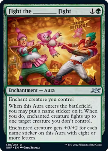 Fight the _______ Fight (138), Unfinity — Magic card price
