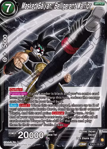 Masked Saiyan, Belligerent Warrior (EX21-15), 5th Anniversary Set — DB Super card price