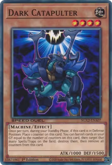 Dark Catapulter (SGX2-ENA07), Speed Duel GX: Midterm Paradox — Yu-Gi-Oh! card price