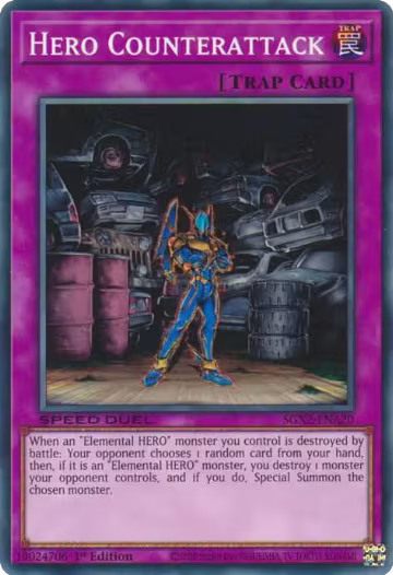 Hero Counterattack (SGX2-ENA20), Speed Duel GX: Midterm Paradox — Yu-Gi-Oh! card price
