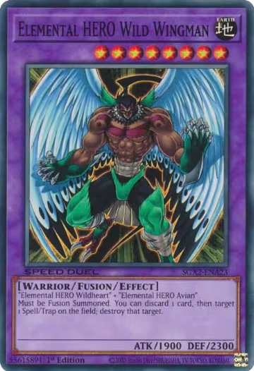 Elemental HERO Wild Wingman (SGX2-ENA23), Speed Duel GX: Midterm Paradox — Yu-Gi-Oh! card price