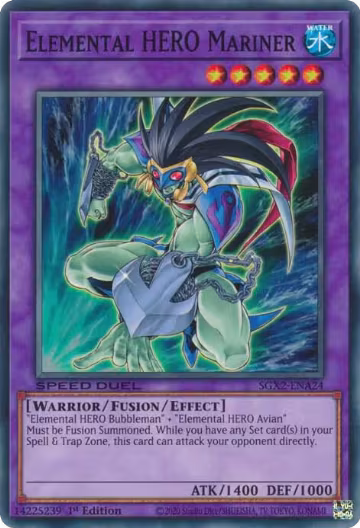 Elemental HERO Mariner (SGX2-ENA24), Speed Duel GX: Midterm Paradox — Yu-Gi-Oh! card price