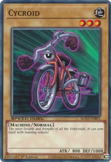 Cycroid (SGX2-ENB01), Speed Duel GX: Midterm Paradox — Yu-Gi-Oh! card price