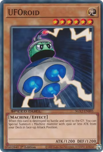 UFOroid (SGX2-ENB05), Speed Duel GX: Midterm Paradox — Yu-Gi-Oh! card price