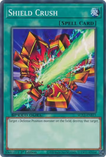 Shield Crush (SGX2-ENB15), Speed Duel GX: Midterm Paradox — Yu-Gi-Oh! card price