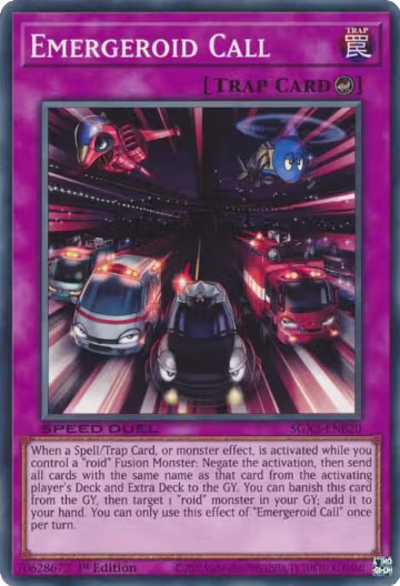Emergeroid Call (SGX2-ENB20), Speed Duel GX: Midterm Paradox — Yu-Gi-Oh! card price