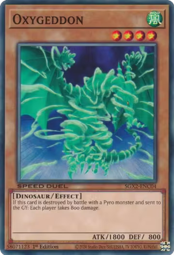 Oxygeddon (SGX2-ENC04), Speed Duel GX: Midterm Paradox — Yu-Gi-Oh! card price