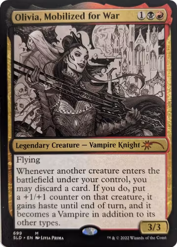 Olivia, Mobilized for War (Sketch Showcase) (699), Secret Lair Drop Series — Magic card price