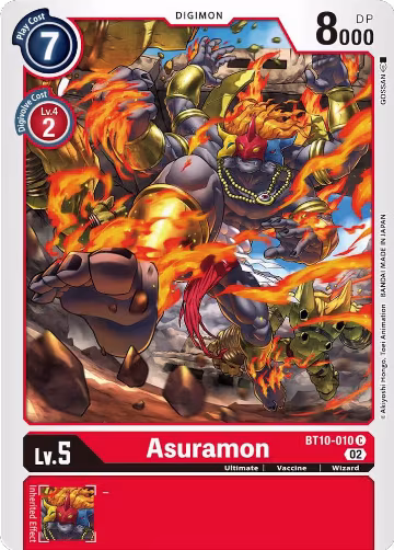 Asuramon (BT10-010 C), Xros Encounter — Digimon card price