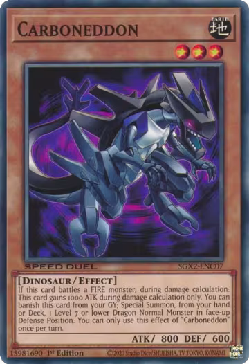 Carboneddon (SGX2-ENC07), Speed Duel GX: Midterm Paradox — Yu-Gi-Oh! card price
