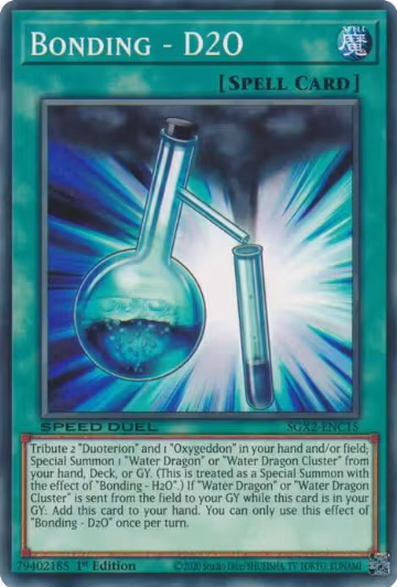 Bonding - D2O (SGX2-ENC15), Speed Duel GX: Midterm Paradox — Yu-Gi-Oh! card price
