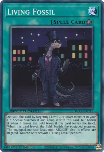 Living Fossil (SGX2-ENC16), Speed Duel GX: Midterm Paradox — Yu-Gi-Oh! card price