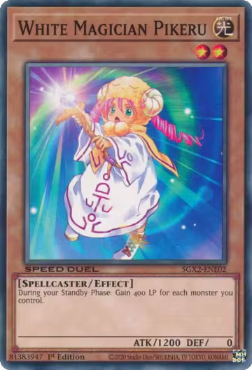 White Magician Pikeru (SGX2-ENE02), Speed Duel GX: Midterm Paradox — Yu-Gi-Oh! card price