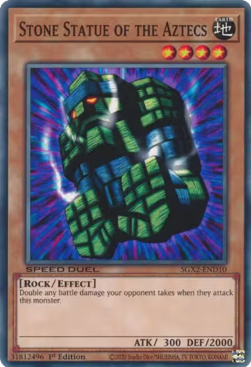 Stone Statue of the Aztecs (SGX2-END10), Speed Duel GX: Midterm Paradox — Yu-Gi-Oh! card price