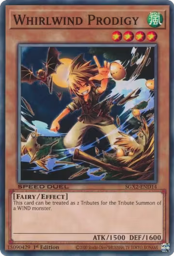 Whirlwind Prodigy (SGX2-END14), Speed Duel GX: Midterm Paradox — Yu-Gi-Oh! card price