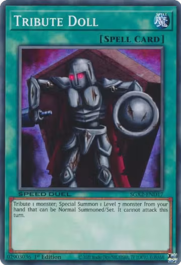 Tribute Doll (SGX2-END17), Speed Duel GX: Midterm Paradox — Yu-Gi-Oh! card price