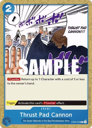 Thrust Pad Cannon (ST03-016), ST-03: Starter Deck 3 The Seven Warlords of The Sea — One Piece card price