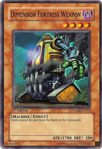 Dimension Fortress Weapon (CRMS-EN033), Crimson Crisis — Yu-Gi-Oh! card price